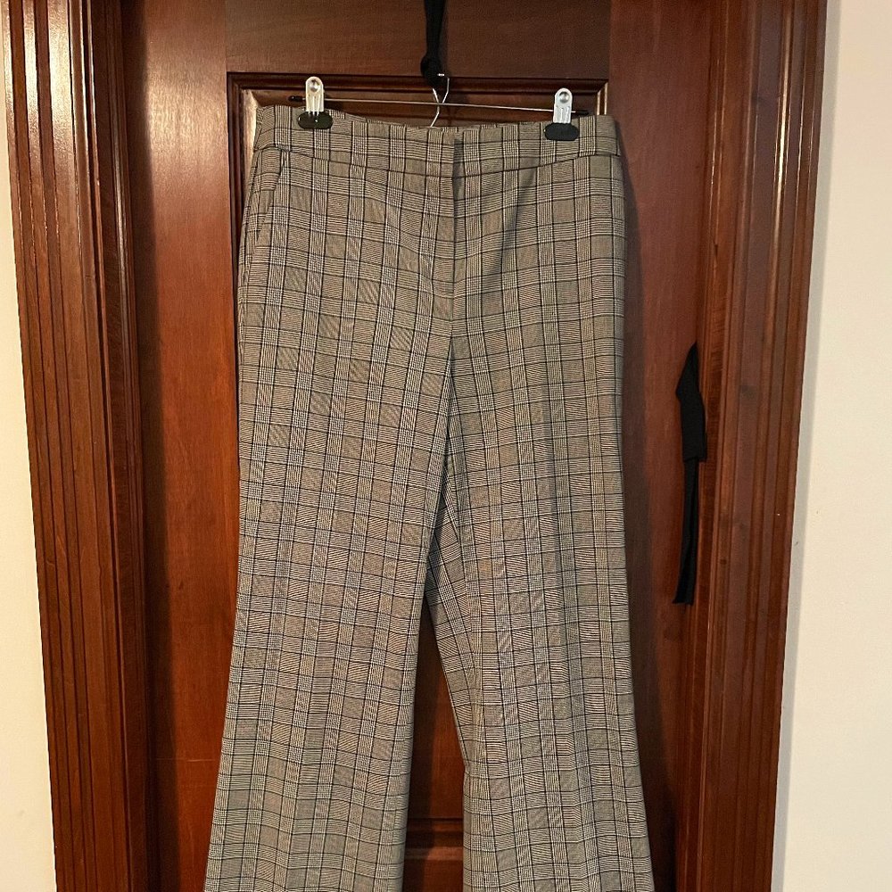 Nine West Check Straight-leg Dress Pants | Size 8